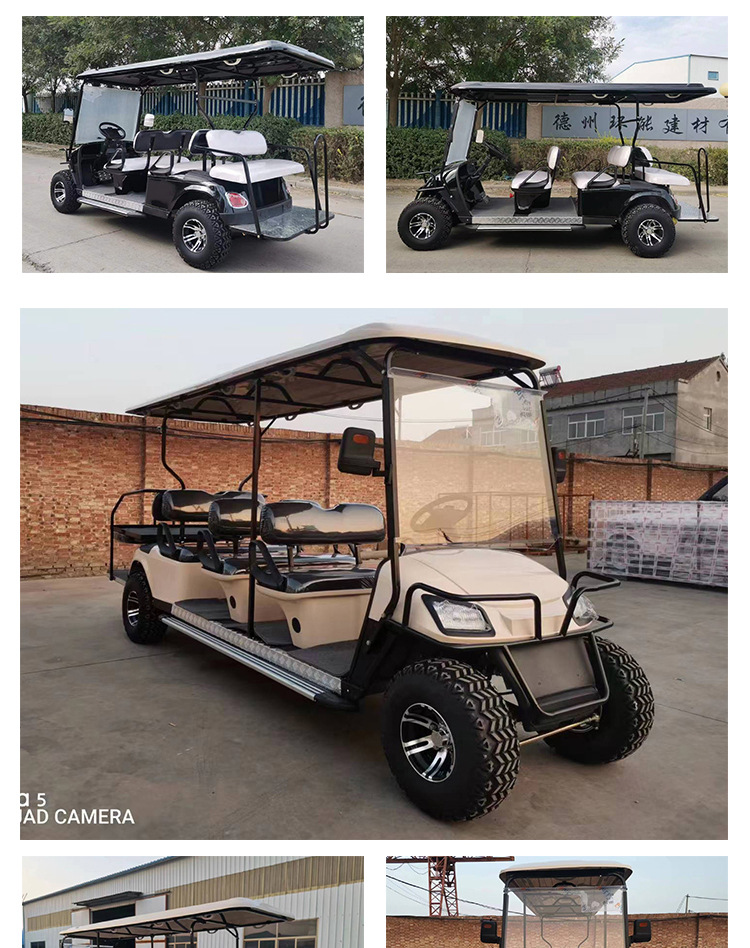 Electric Golf Carts for B&Bs, Resorts, Reception Areas, Factories, Tourist Attractions, and Airport Shuttles; Electric Sightseeing Vehicles