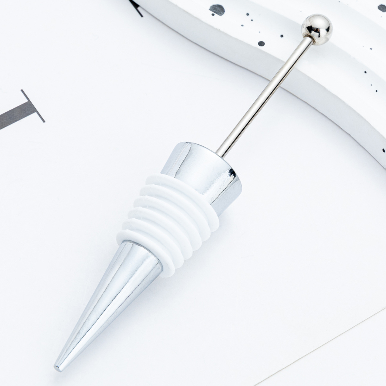 Transfronterizo DIY cuentas tapones de vino tapones de vino tapones de champán tapones de silicona tapones de aleación de vino al por mayor