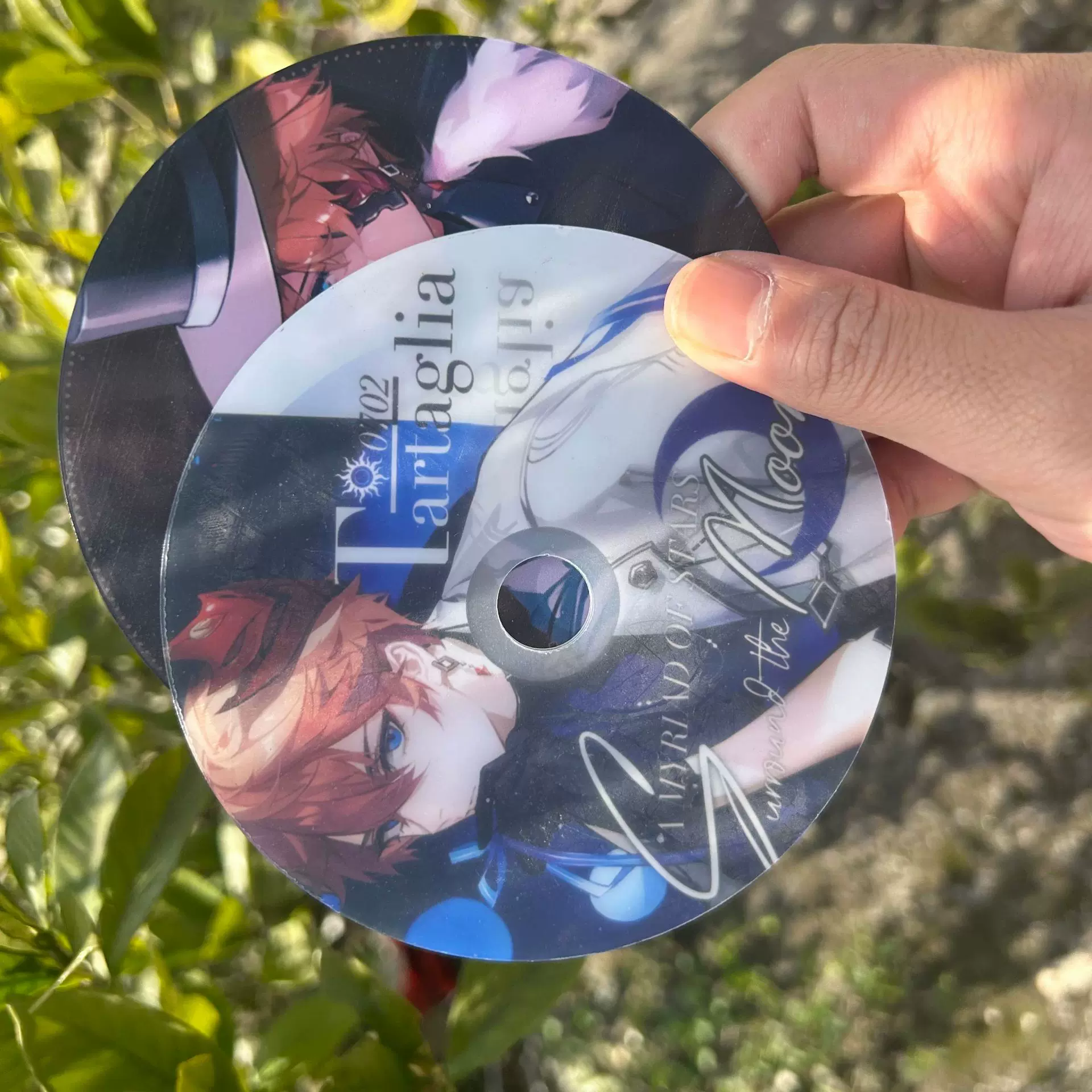 高清印刷亚克力CD光盘生日礼物 动漫明星卡通周边CD咕卡ins风摆件