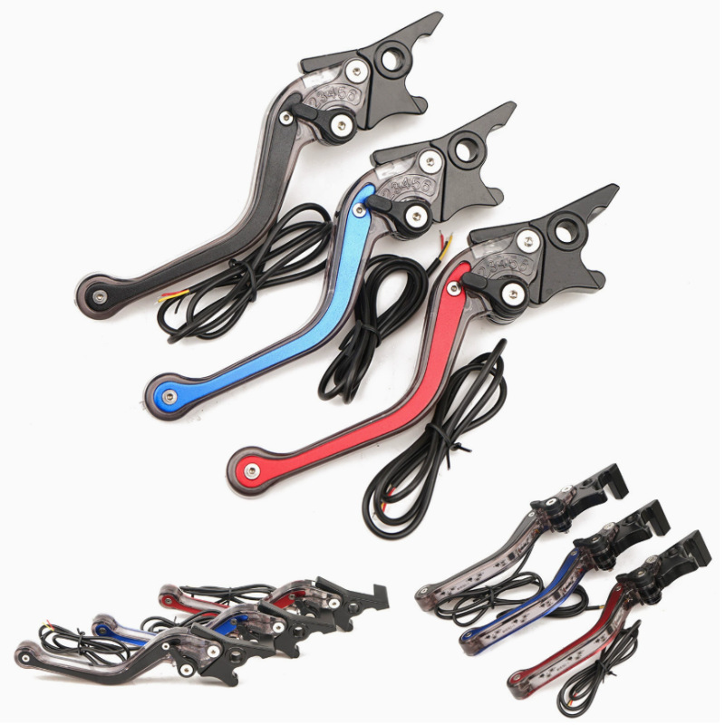 Motorcycle and Electric Vehicle Accessories Modified Led Lights, Horn, Front and Rear Disc Brakes, 6-Speed Handle, Brake and Clutch Handle, Cross-Border