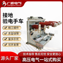 广源电气800宽核相接地一体化手车接地验电PT高压功能小车 断路器