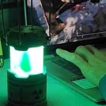 核能小夜灯手提夜灯微型核反应堆灯核辐射氛围灯笼电池款摆件装置