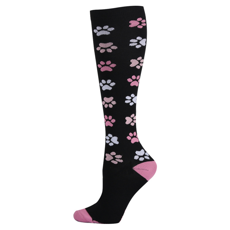 Calzini a compressione casual da esterno in stile animale, stile Jacquard Calf 2025d, per uomo e donna_voghion.com