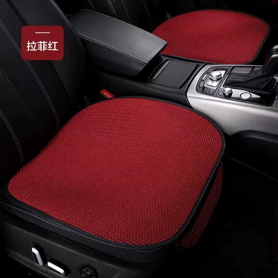cushion three-piece set, suitable for all: Seat cushion, seat cover - drivers-single-seat-burgundy-1-piece