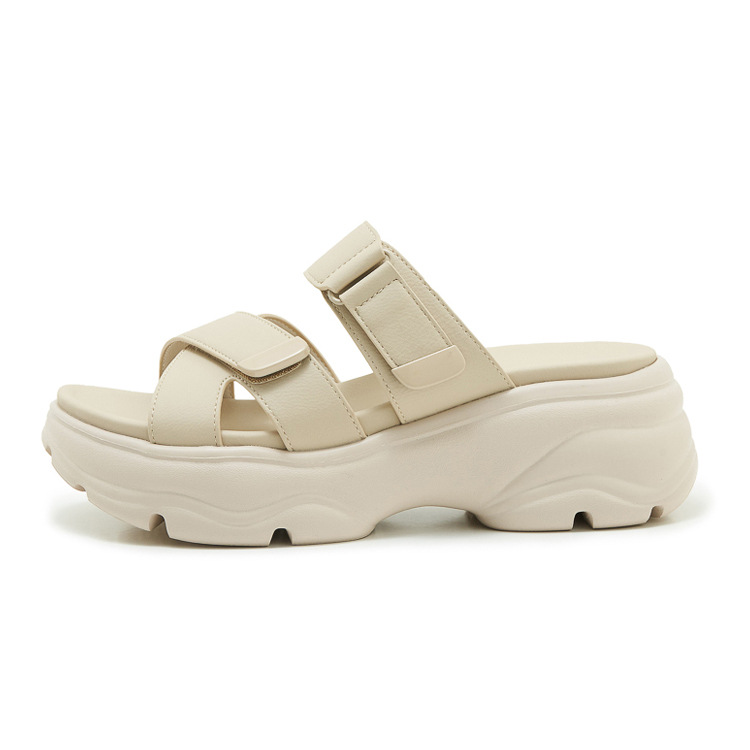 Dép sandal nữ đế dày quai chữ V có dán chống trượt phong cách thể thao — màu hồng, Xanh ngọc lam tốicolor, màu mơ chi tiết 24