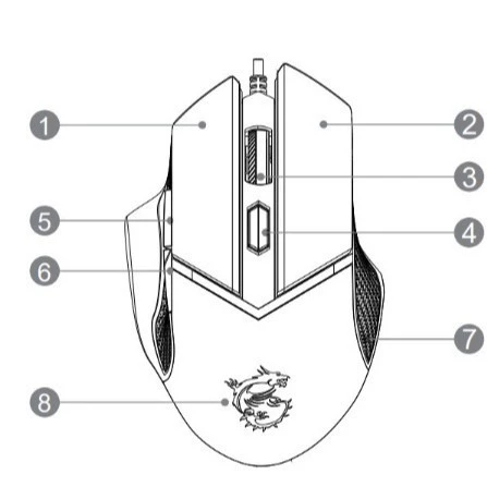Suitable for MSI CLUTCH GM20 ELITE GAMING MOUSE new inventory of e-sports mouse