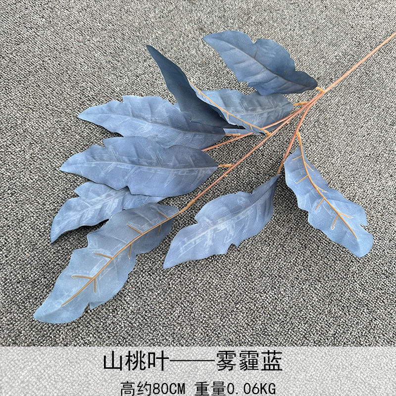 Ángel hoja montaña melocotón hoja artificial flor boda fondo hotel decoración techo camino plomo arreglo floral fila base hoja