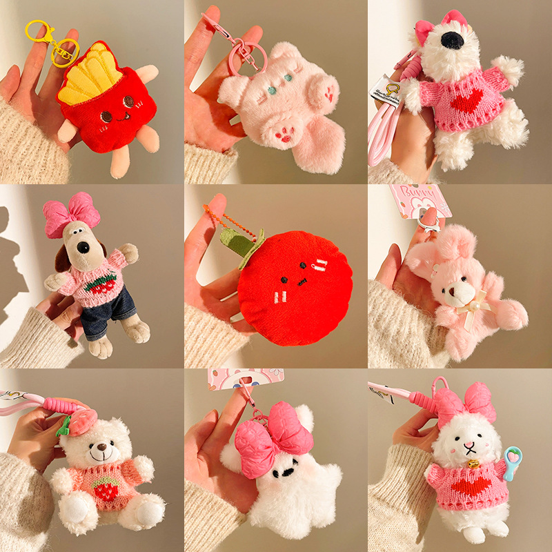 plush doll small gift pendant stall small commodity keychain bag doll pendant bag ornaments pendant female
