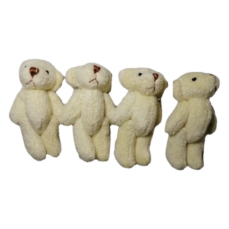 Плюшевая кукла 4.5cm абрикосовый длинношерстный медведь футболка для одежды Украшения аксессуары для обуви и сумки Материалы для оптовой продажи