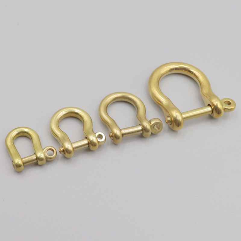 メーカー現物純銅馬蹄バックル真鍮財布バックル日版精緻馬蹄バックル革具バッグu型バックル