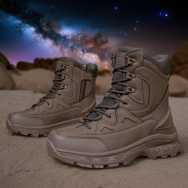 Amazon entra en las botas militares 39-47 de gran tamaño, botas de entrenamiento de campo al aire libre resistentes al desgaste, botas de montaña, botas de senderismo