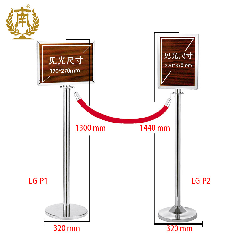 Barandilla telescópica de acero inoxidable, serie LG, diseño de aislamiento y seguridad, venta directa de fábrica en Guangzhou Sur