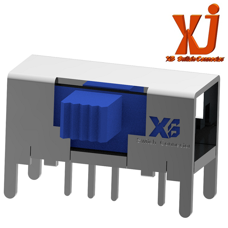 三档拨动开关侧拨4脚 3档滑动开关单排四脚 侧拨3位拨动开关1P3T