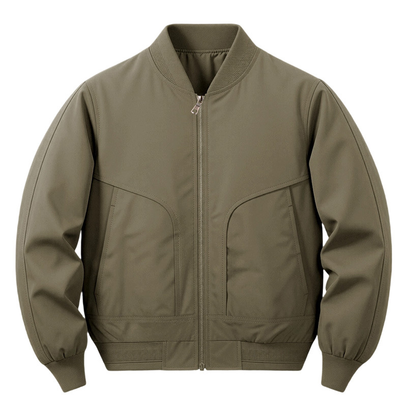 Kişi üçün yaraşıqlı çoxcibli moto üslublu jaket