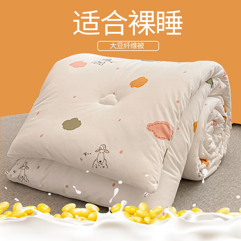 Soybean fibre quilt The quilt core Winter quilt thickening keep warm Spring and autumn quilt air conditioner Double dormitory quilt Four seasons currency