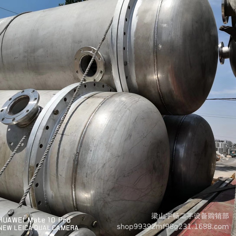 二手不锈钢冷凝器 10平方列管式冷凝器 喷淋式冷凝器