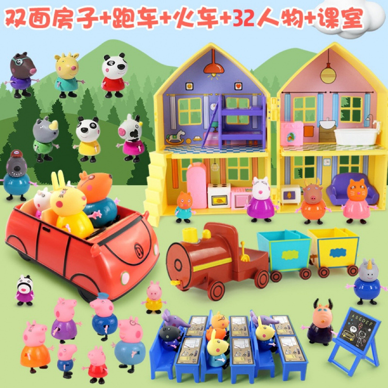 子豚人形セット ままごとおもちゃ 子供用 6人家族 パートナー子豚ままごと|undefined