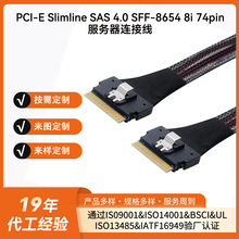PCl-E Slim SAS 4.0 SFF-8654 8i 74pin�������űP����B�Ӹ��پ�