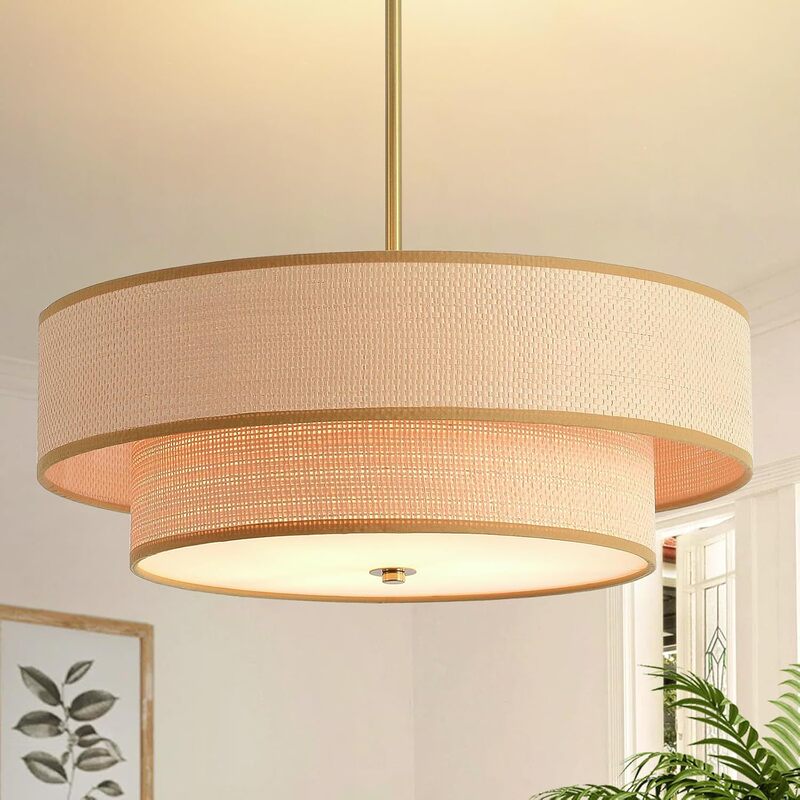 Cross-Border Bohemian Style Rattan Chandelier Farmhouse Ceiling Lamp Suitable for Bedroom Kitchen Entrance Cross-Border Bohemian Style Rattan Chandelier Farmhouse Ceiling Lamp Suitable for Bedroom Kitchen Entrance