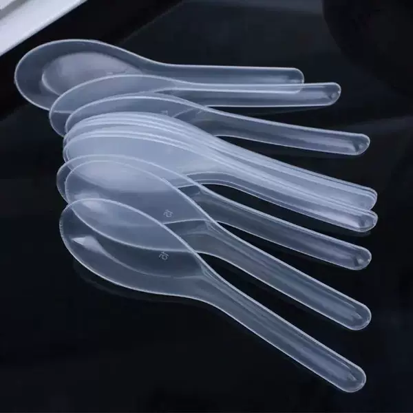 2026 new model disposable spoons, soup spoons for takeout, restaurant meal spoons, thickened spoons, convenient and easy to use