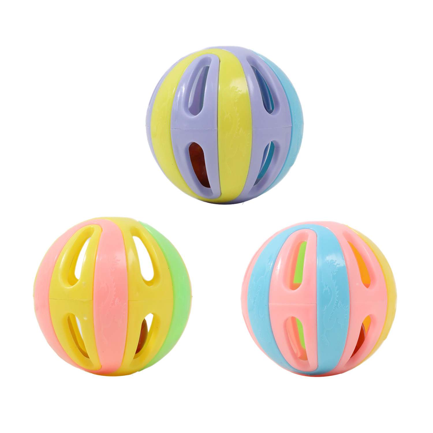 Bola de campana para mascotas 4.8cm al por mayor hueco con campana interna bola de voz para gatos bola de descompresión interactiva bola de juguete