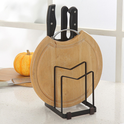 One piece kitchen Tool carrier Pot cover rack Shelf multi-function tool Tool carrier Cutting Board Rack one Storage rack