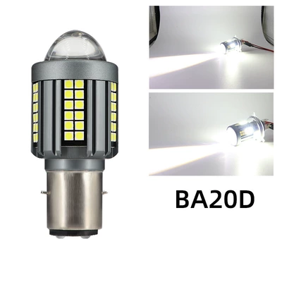 Motorcycle front headlight H4 three-prong H6 Motorcycle headlights, headlights - ba20d-all-white