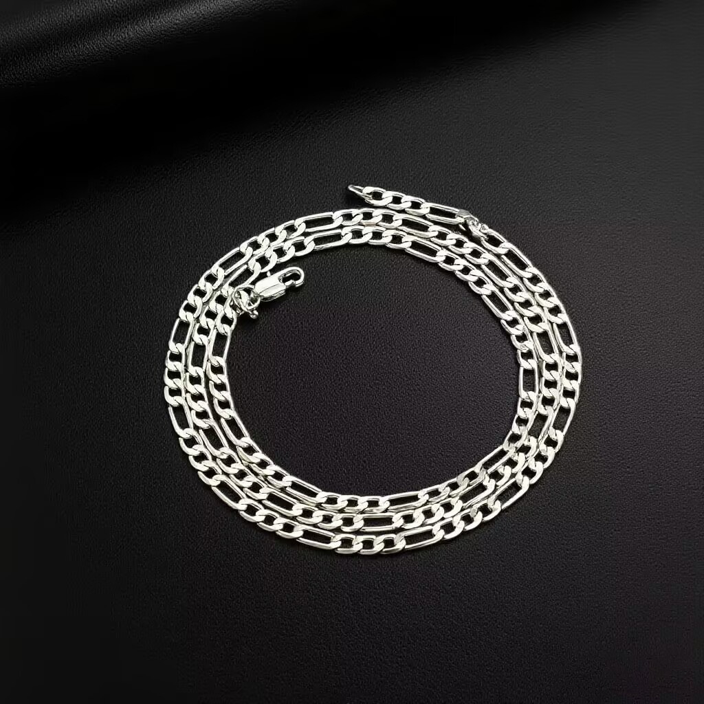 Collier en acier titane pour homme, inaltérable, bijou simple et polyvalent, chaîne pour pull, accessoire de mode fait main._voghion.com