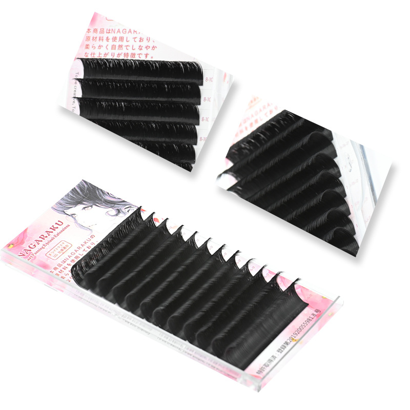 NAGARAKU japonés Camellia injerto pestañas magnético un segundo floración no fácil de encoger flores suave natural novato