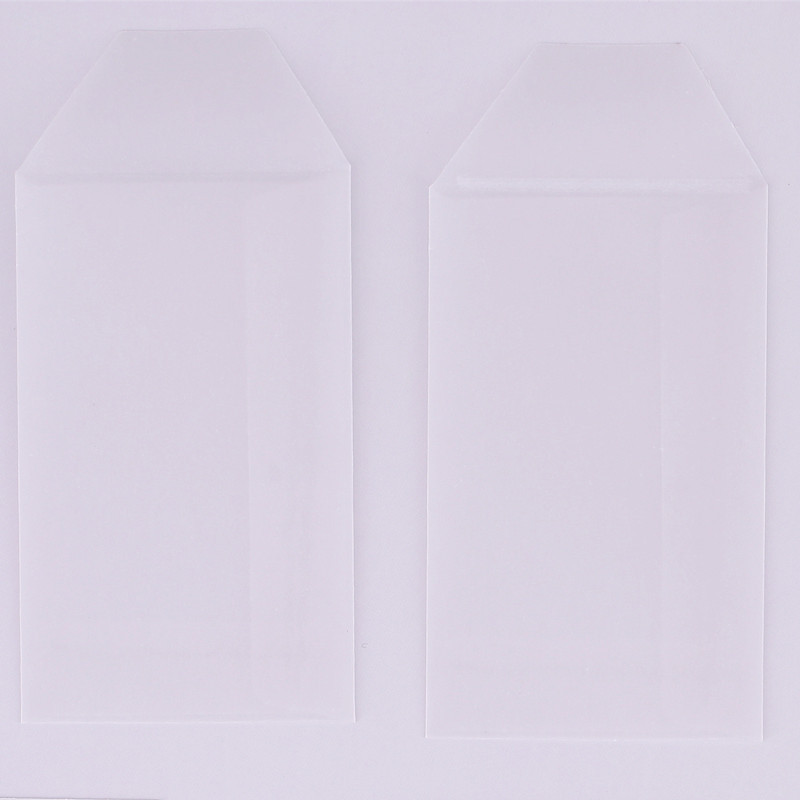 Sobres de papel de ácido sulfúrico transparente al por mayor bolsa de embalaje de invitación de boda tarjeta de bronceado manicura de sentido avanzado bolsa de sobres en blanco