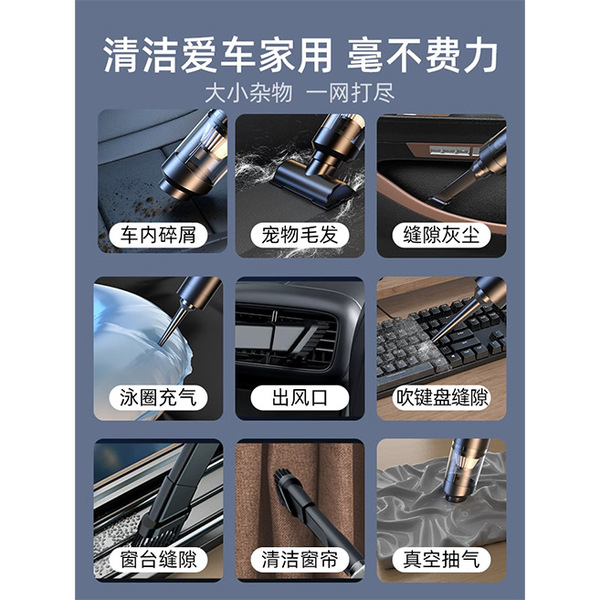 Wireless powerful handheld small vacuum cleaner for car charging for…