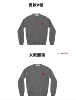 Women's Dark Gray Round Neck Red Heart
