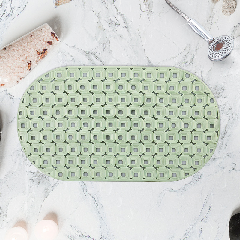 70*39cm oval baño antideslizante estera fuerte ventosa TPR baño estera antideslizante alfombra de baño alfombra de piso