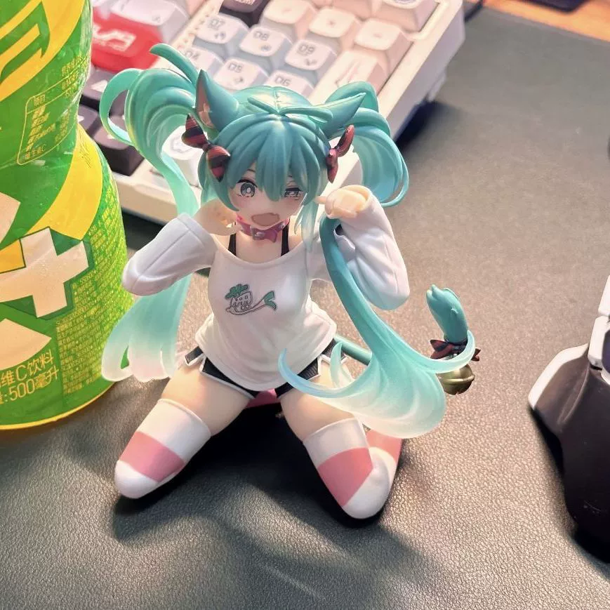 [4431 людей похвалило] Пижама с кото-ушками Hatsune Miku с короткими рукавами, фигура Hatsune MIKU, сценический модел, аниме красота