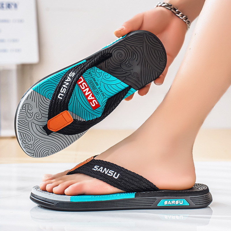 Chanclas transfronterizas Sandalias y zapatillas antideslizantes EVA para hombre Zapatos de playa con chanclas de Tailandia Verano casual personalidad moda tendencia