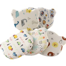 全網爆款新生兒0-1歲記憶棉定型可愛卡通純棉枕套寶寶固定頭防偏