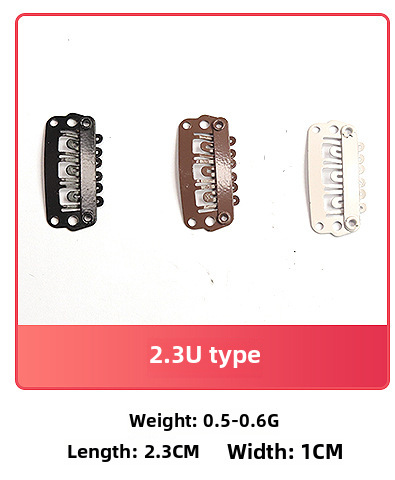 3.2cm six-tooth wig hair extension BB clip metal paint DIY head accessories hair clip beret clip_voghion.com