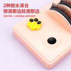 Lash Extension Station Acrylic Eyelash Band Lash Extension Too Dustproof Storage Comb Lash Glue Two-in-One Lash Station