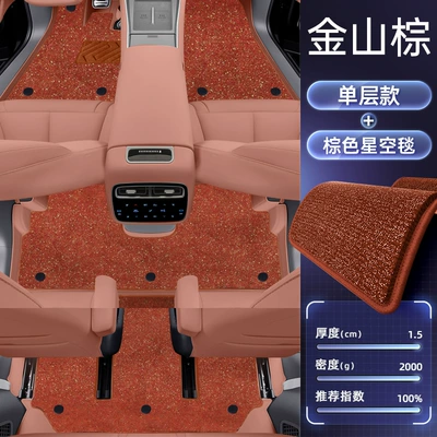 Modelə uyğun ayaqaltı — Modification Accessories, Trunk Mat Supplies - denza-n8l2025-model-double-layered-floor-mat-jinshan-brown-brown-thickened-starry-sky-blanket-anti-fouling-and-anti-wrinkle