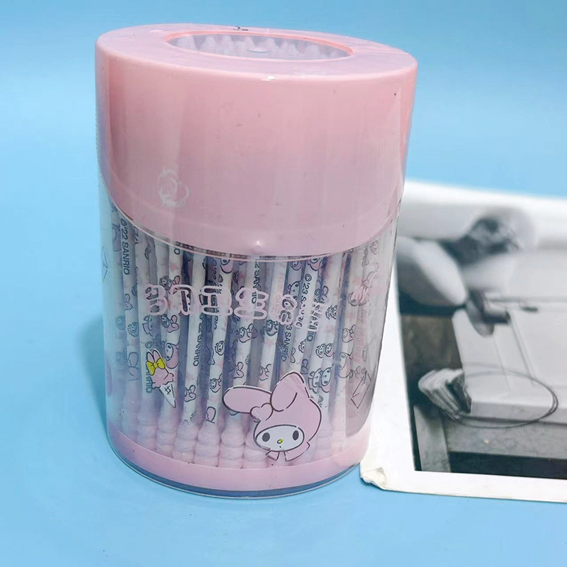 Sanliogou doble punta de algodón desechable oreja limpiador varilla espiral de algodón multifoncional algodón para casa