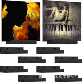 木质唱片收纳架壁挂式乙烯基唱片光盘收藏架杂志绘本架唱片展示架