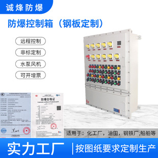 Bxk Explosion-Proof Control Box Plc Touch Screen Control Cabinet with Cooling System Fan and Water Pump Operation Box Material Customization