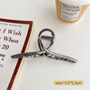 Brand extra large big metal crab pin, shark, hairgrip, hairpins, hair accessory, South Korea, simple and elegant design