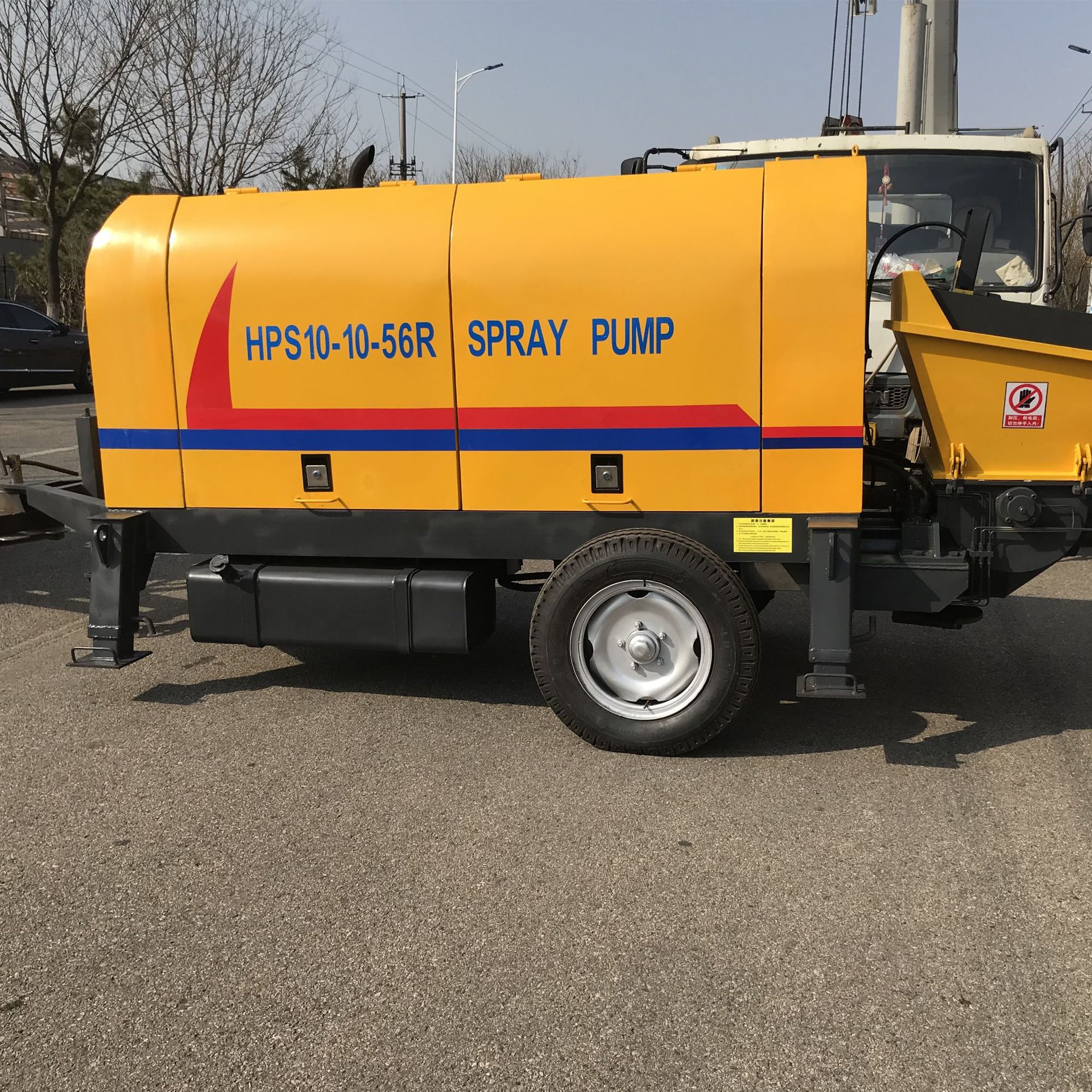 HPS10-10-56R柴油动力混凝土湿喷机 混凝土喷涂泵 HP10Spray Pump