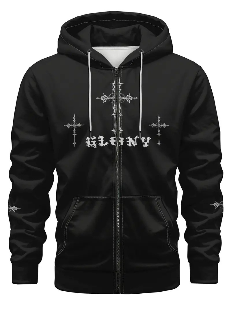 Fábrica al por mayor impresión digital 3D nuevo suéter con capucha chaqueta de suéter de pareja europea y americana serie de calavera MF08