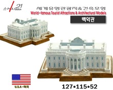 跨境创意树脂建筑摆件美国白宫模型手办家居装饰旅游纪念品收藏