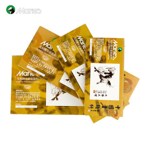 Chinese painting paint Marley brand 12 colors 18 colors 24 colors 36 colors 12ml Chinese painting paint set art