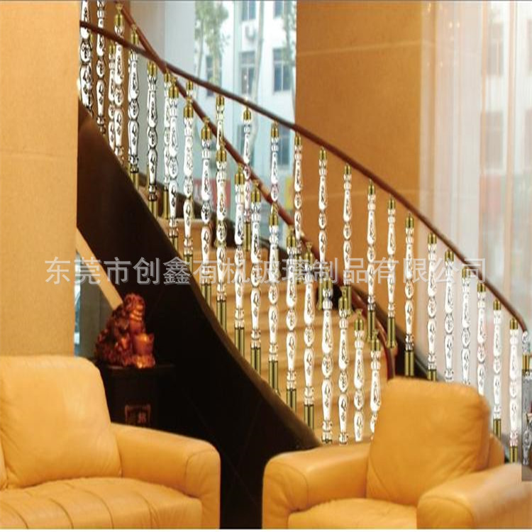 亚克力楼梯立柱.压克力楼梯扶手,楼梯配件,五金配件，水晶扶手