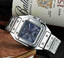 Quartz Watch 2023外貿卡地Y商務男士手表 石英六針手表 廠家批發