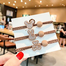 网红发圈女生扎头绳发绳卡通时尚发饰橡皮筋韩版头饰两元店批发